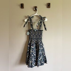 New*** Hill House Navy and Cream Mini Smocked Dress